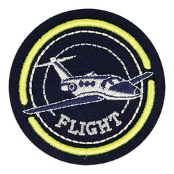 Ecusson thermocollant aviation avion 6,4cm x 4,5cm