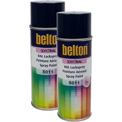 2 sprays de peinture Belton Spectral RAL5011 Bleu acier 400ml