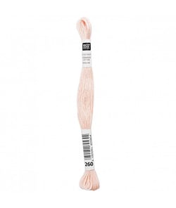 Fil à broder mouliné Uni - Rico Design 260 Rose