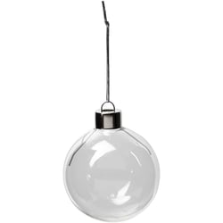 Objet décoratif en verre, H : 6,9 cm, d 5,9 cm, transparent, 8 pièces/ 1 Pq.