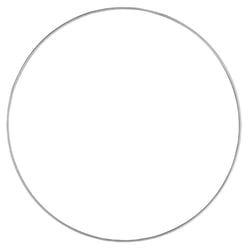 Anneau en métal revêtu 30cmø, argent