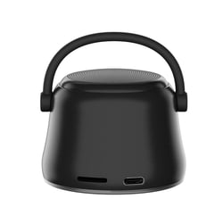 Enceinte Bluetooth Mini Bass Puissante Autonomie 4H Métal Noir YONIS