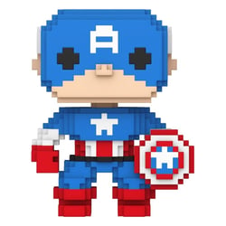 Marvel - Figurine POP! 8-Bit Captain America 9 cm - Funko