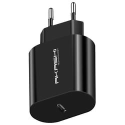 Akashi Chargeur Secteur USB-C Power Delivery 20W Format compact Noir