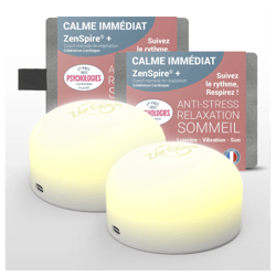 Pack X2 Appareils Anti-Stress Relaxation & Méditation pour Dormir - Sommeil & Bien-Etre - ZENSPIRE+