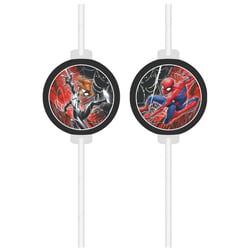 4 pailles Spiderman   World of Webs