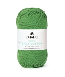 Coton à tricoter 100% Baby Cotton - DMC - certifié Oeko-Tex 780 Vert