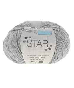 Fil à tricoter Star de Trimits : Éclat et Douceur pour des Créations Étincelantes 779 Gris