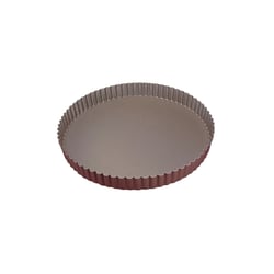 Tourtière ronde cannelée - Antiadhérent (sans PFAS) - fond fixe - Ø200/185 mm h25 mm