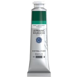 Peinture à l'huile - Extra-fine - Vert japonais moyen - 728 - Lefranc Bourgeois - 40ml