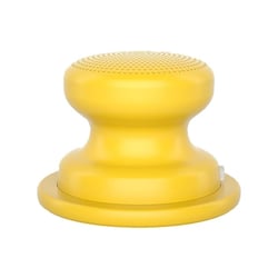Mini Enceinte Bluetooth Magnétique Portable En Métal Son Haute Fidélité IPX5 Waterproof Jaune YONIS