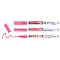 Lot de 3 marqueurs peinture brillante - EDDING - Rose - Pointe ogive 1-2 mm