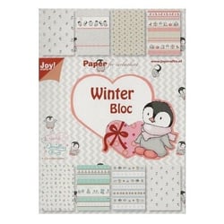 Bloc de 32 papiers scrapbooking 15 x 21 cm JOY CRAFTS WINTER