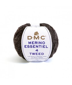 Pelote de laine Merino Essentiel 4 Tweed - DMC 901 Marron