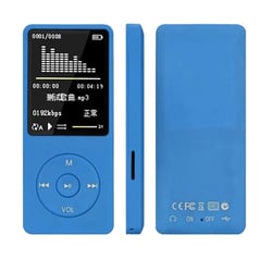 Lecteur MP3 Portable Écran LCD Radio FM Jeux Vidéo Musique 4GB Bleu YONIS