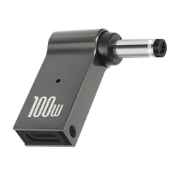 Adaptateur de Charge USB-C 100W vers Connecteur Noir Lenovo 4.0 x 1.7mm, Gris