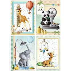 1 feuille de papier de riz 22 x 32 cm Ciao Bella I’M GROWING UP 151