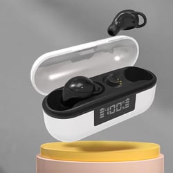 Ecouteurs Bluetooth Rose Sans Fil Réduction De Bruit Avec Affichage Digital Noir YONIS