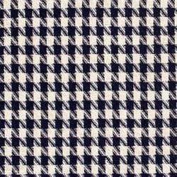 Tissu Jacquard épais Lurex carreaux Bleu marine