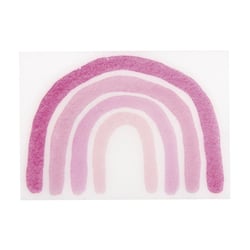 Motif en cire Arc - en - ciel, pastel, rose pastel, 7x5cm, 1 pce
