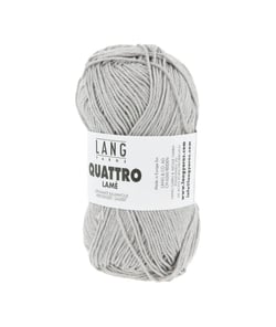 Fil à tricoter de coton QUATTRO LAME - Lang Yarns 24 Gris