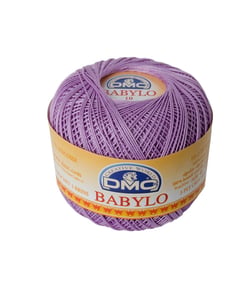 Fil à crocheter Babylo Gross. 10 - Col. 210 - Parme
