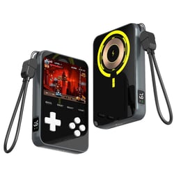 Batterie MagSafe Powerbank 5000mAh & Console Rétro Noir - Reset Club®
