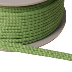 Double cordon 9mm vert kaki clair au mètre