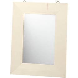 Miroir en bois à décorer - 20,8 x 15,9 cm