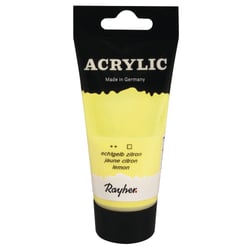 Acrylic, jaune citron, Peint.acrylique d'artistes, tube - 75ml