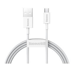 Baseus Câble de Charge et Transfert USB-MicroUSB 2A 1m Blanc
