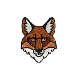 Ecusson renard  5,2cm x 3,7cm