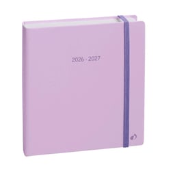 EXECUTIF SEPT COLOR ML Pastel - 16x16 cm - avec élastique - Semainier - 13 mois de août à août