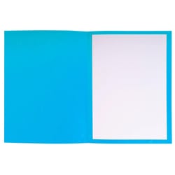 Paquet de 25 dossiers de plaidoirie Pour/Contre carte lustrée 25x32cm - Turquoise - x 5 - Exacompta