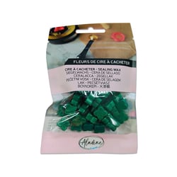 Cire à cacheter - Vert émeraude nacré - Fleur de cire - Carterie - Loisirs créatifs - Aladine