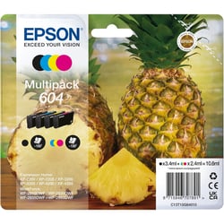 Pack de 4 Cartouche Jet d'encre n° 604 (Noir Cyan Magenta Jaune) ANANAS 10,6 ml EPSON