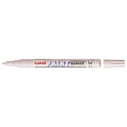 Lot de 12 Marqueurs PAINT Marker PX21 Pointe conique fine 0,8 - 1,2mm Blanc UNI-BALL