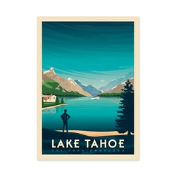 Affiche 30x40 cm - Lake Tahoe - Olahoop Travel Posters