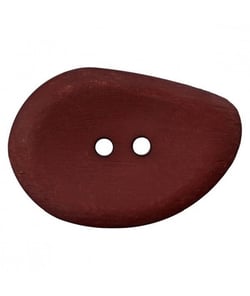 Carte de 1 bouton navette marron 2 trous 54mm - Union Knopf Marron