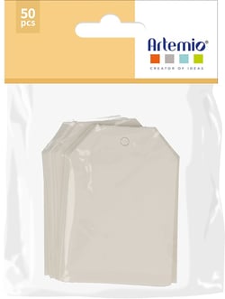 50 étiquettes blanches 4x6 cm - Artemio