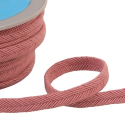 Bobine 20m double cordon fils 10mm vieux rose