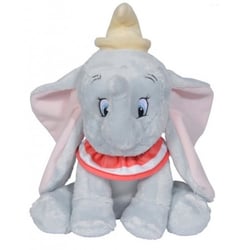 Peluche disney éléphant gris dumbo 25 cm - doudou licence nicotoy