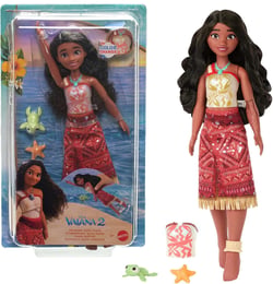 Disney - Poupée Vaiana Nageuse - Vaiana 2 - Corsage qui change de couleur - Disney Moana - JFF09