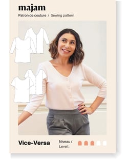 Patron couture Pull / T-shirt Vice-Versa