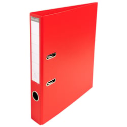 Classeur à levier PVC A4 dos de 50mm. - Rouge - x 10 - Exacompta
