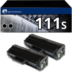111S - Pack 2 toners Samsung MLT-D111S compatible Xpress M2020W M2070W M2022W - 123CONSOMMABLES