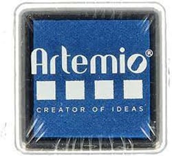 Encreur Royal blue 3cm x 3cm ARTEMIO
