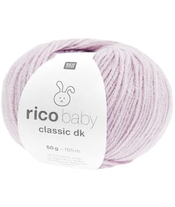 Fil layette à tricoter RICO BABY CLASSIC DK - Créez des Tenues Douces et Confortables pour Bébé - Rico Design 85 Violette