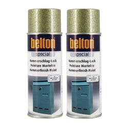 Lot de 2 sprays de peinture - Vert martelé - Belton - 400 ml