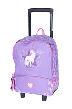 Sac à roulettes 38 cm – BELLA SARA – Violet – 2 compartiments